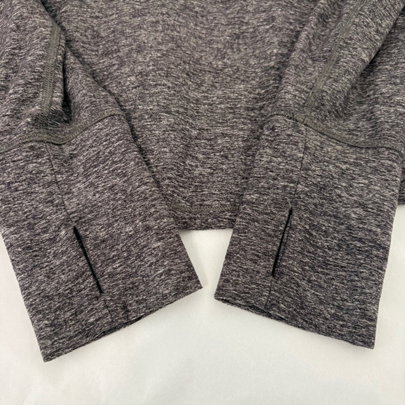 Lululemon Warm Your Core Long Sleeve Tee Sz 10 Heathered Black EUC - Picture 3 of 8